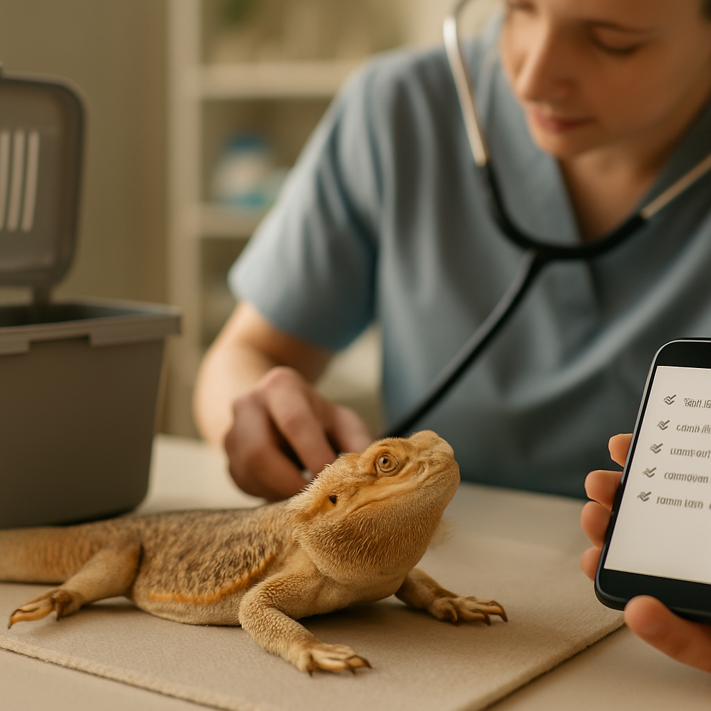 Tierarzttermine für Reptilien sinnvoll planen Bartagamen-Ratgeber