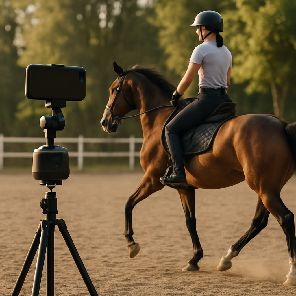Smarte Kamera-Halterungen fürs Schwenken beim Reiten & Training